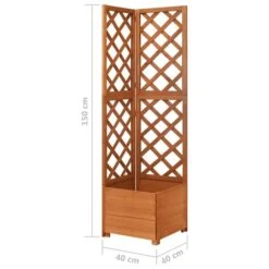 Jardinière D'angle En Treillis 40x40x150cm Bois De Sapin Massif -AMSCAN Soldes Magasin jardiniere d angle en treillis 40x40x150cm bois de sapin massif 3666722289924 1030051