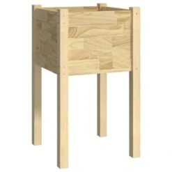 Jardinière D'extérieur 40x40x70 Cm Bois De Pin Massif -AMSCAN Soldes Magasin jardiniere d exterieur 40x40x70 cm bois de pin massif 3666722122535 1354625