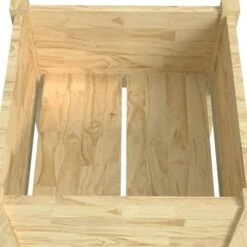 Jardinière D'extérieur 40x40x70 Cm Bois De Pin Massif -AMSCAN Soldes Magasin jardiniere d exterieur 40x40x70 cm bois de pin massif 3666722122535 1354628