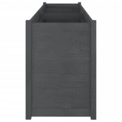 Jardinière D'extérieur Gris 200x50x70 Cm Bois De Pin Massif -AMSCAN Soldes Magasin jardiniere d exterieur gris 200x50x70 cm bois de pin massif 3666722748223 1421726