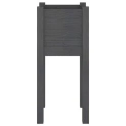 Jardinière D'extérieur Gris 31x31x70 Cm Bois De Pin Massif -AMSCAN Soldes Magasin jardiniere d exterieur gris 31x31x70 cm bois de pin massif 3666722122832 1352688