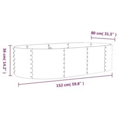 Jardinière De Jardin Acier Enduit De Poudre 152x80x36 Cm Gris -AMSCAN Soldes Magasin jardiniere de jardin acier enduit de poudre 152x80x36 cm gris 3666722746854 1409745