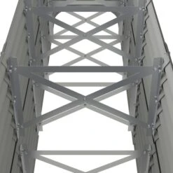 Jardinière De Jardin Acier Enduit De Poudre 224x40x68 Cm Gris -AMSCAN Soldes Magasin jardiniere de jardin acier enduit de poudre 224x40x68 cm gris 3666722746687 1409733