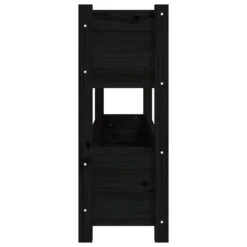 Jardinière Noir 112x25x66 Cm Bois Massif De Pin -AMSCAN Soldes Magasin jardiniere noir 112x25x66 cm bois massif de pin 3666722898454 1487596