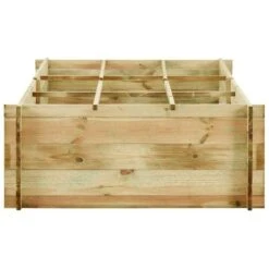 Jardinière Pour Légumes Bois De Pin Imprégné 197x100x40 Cm -AMSCAN Soldes Magasin jardiniere pour legumes bois de pin impregne 197x100x40 cm 3666722486163 703096