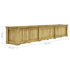 Jardinière Surélevée 291x50x50 Cm Bois De Pin Imprégné -AMSCAN Soldes Magasin jardiniere surelevee 291x50x50 cm bois de pin impregne 3666722322096 983719