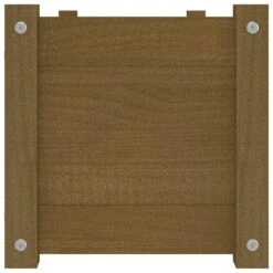 Jardinières 2 Pcs Marron Miel 100x31x31 Cm Bois De Pin Massif -AMSCAN Soldes Magasin jardinieres 2 pcs marron miel 100x31x31 cm bois de pin massif 3666722143974 1302667