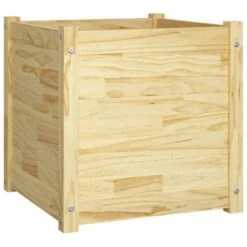 Jardinières D'extérieur 2 Pcs 50x50x50 Cm Bois De Pin Massif -AMSCAN Soldes Magasin jardinieres d exterieur 2 pcs 50x50x50 cm bois de pin massif 3666722122948 1352023