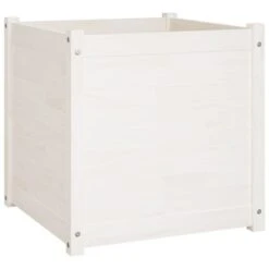 Jardinières D'extérieur 2 Pcs Blanc 60x60x60 Cm Bois De Pin -AMSCAN Soldes Magasin jardinieres d exterieur 2 pcs blanc 60x60x60 cm bois de pin 3666722122900 1352057