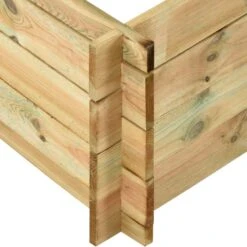 Lit Surélevé 150x100x40 Cm Bois Imprégné -AMSCAN Soldes Magasin lit sureleve 150x100x40 cm bois impregne 3666722458061 768547
