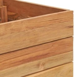 Lit Surélevé 50x40x38 Cm Bois De Teck Recyclé Et Acier -AMSCAN Soldes Magasin lit sureleve 50x40x38 cm bois de teck recycle et acier 3666722322423 983418