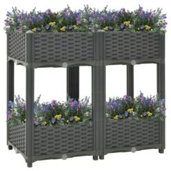 Lit Surélevé 80x40x71 Cm Polypropylène