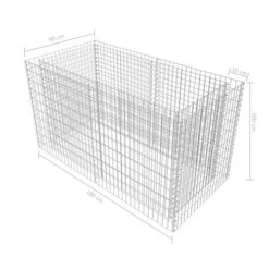 Lit Surélevé à Gabion Acier 180 X 90 X 100 Cm Argenté -AMSCAN Soldes Magasin lit sureleve a gabion acier 180 x 90 x 100 cm argente 3666722506144 615886
