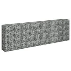 Lit Surélevé à Gabion Acier Galvanisé 270x30x90 Cm -AMSCAN Soldes Magasin lit sureleve a gabion acier galvanise 270x30x90 cm 3666722471879 729272