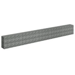 Lit Surélevé à Gabion Acier Galvanisé 450x30x60 Cm -AMSCAN Soldes Magasin lit sureleve a gabion acier galvanise 450x30x60 cm 3666722506274 615777