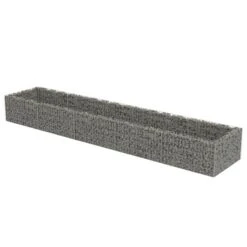 Lit Surélevé à Gabion Acier Galvanisé 450x90x50 Cm -AMSCAN Soldes Magasin lit sureleve a gabion acier galvanise 450x90x50 cm 3666722506441 615636