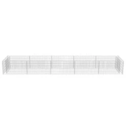 Lit Surélevé à Gabion Acier Galvanisé 450x90x50 Cm -AMSCAN Soldes Magasin lit sureleve a gabion acier galvanise 450x90x50 cm 3666722506441 615637