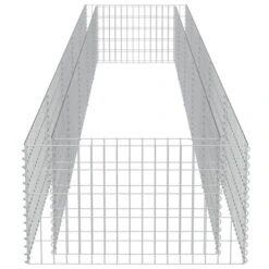 Lit Surélevé à Gabion Acier Galvanisé 450x90x50 Cm -AMSCAN Soldes Magasin lit sureleve a gabion acier galvanise 450x90x50 cm 3666722506441 615638