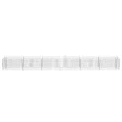 Lit Surélevé à Gabion Acier Galvanisé 540x50x50 Cm -AMSCAN Soldes Magasin lit sureleve a gabion acier galvanise 540x50x50 cm 3666722747486 615715