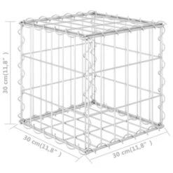 Lit Surélevé Cube à Gabion Fil D'acier 30x30x30 Cm -AMSCAN Soldes Magasin lit sureleve cube a gabion fil d acier 30x30x30 cm 3666722506267 615786