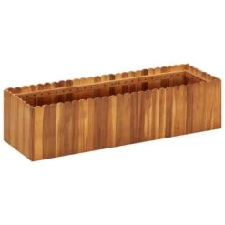 Lit Surélevé De Jardin 100x30x25 Cm Bois Massif D'acacia