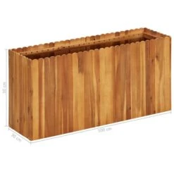 Lit Surélevé De Jardin 100x30x50 Cm Bois Massif D'acacia -AMSCAN Soldes Magasin lit sureleve de jardin 100x30x50 cm bois massif d acacia 3666722324267 981182