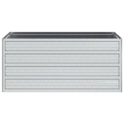 Lit Surélevé De Jardin 100x40x45 Cm Acier Galvanisé Argenté -AMSCAN Soldes Magasin lit sureleve de jardin 100x40x45 cm acier galvanise argente 3666722161015 1239708