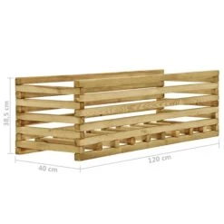 Lit Surélevé De Jardin 120x40x38,5 Cm Bois De Pin Imprégné -AMSCAN Soldes Magasin lit sureleve de jardin 120x40x38 5 cm bois de pin impregne 3666722322133 983699