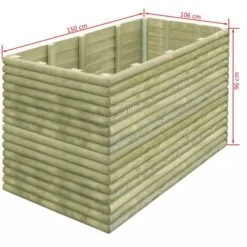Lit Surélevé De Jardin 150x106x96 Cm Bois De Pin Imprégné 19 Mm -AMSCAN Soldes Magasin lit sureleve de jardin 150x106x96 cm bois de pin impregne 19 mm 3666722328852 975504