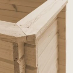 Lit Surélevé De Jardin 197x197x80 Cm Bois De Pin Massif -AMSCAN Soldes Magasin lit sureleve de jardin 197x197x80 cm bois de pin massif 8718475717058 1405451