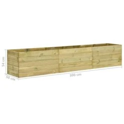 Lit Surélevé De Jardin 300x50x54 Cm Bois De Pin Imprégné -AMSCAN Soldes Magasin lit sureleve de jardin 300x50x54 cm bois de pin impregne 8719883813226 1367125