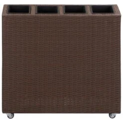 Lit Surélevé De Jardin 4 Pots 80x22x79 Cm Résine Tressée Marron -AMSCAN Soldes Magasin lit sureleve de jardin 4 pots 80x22x79 cm resine tressee marron 3666722323321 982433