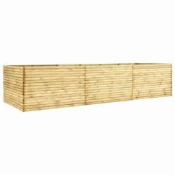 Lit Surélevé De Jardin 450x100x96 Cm Bois De Pin Imprégné 19 Mm