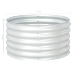 Lit Surélevé De Jardin 80x80x44 Cm Acier Galvanisé Argenté -AMSCAN Soldes Magasin lit sureleve de jardin 80x80x44 cm acier galvanise argente 3666722873598 768898