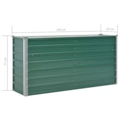 Lit Surélevé De Jardin Acier Galvanisé 160x40x77 Cm Vert -AMSCAN Soldes Magasin lit sureleve de jardin acier galvanise 160x40x77 cm vert 3666722326131 979436
