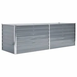 Lit Surélevé De Jardin Acier Galvanisé 240x80x77 Cm Gris -AMSCAN Soldes Magasin lit sureleve de jardin acier galvanise 240x80x77 cm gris 3666722413008 847891