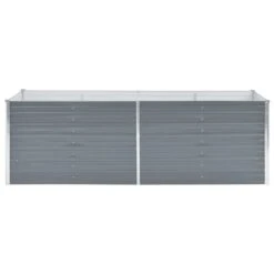 Lit Surélevé De Jardin Acier Galvanisé 240x80x77 Cm Gris -AMSCAN Soldes Magasin lit sureleve de jardin acier galvanise 240x80x77 cm gris 3666722413008 847892