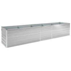 Lit Surélevé De Jardin Acier Galvanisé 400x80x45 Cm Gris -AMSCAN Soldes Magasin lit sureleve de jardin acier galvanise 400x80x45 cm gris 3666722747974 982705
