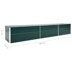 Lit Surélevé De Jardin Acier Galvanisé 480x80x77 Cm Vert -AMSCAN Soldes Magasin lit sureleve de jardin acier galvanise 480x80x77 cm vert 3666722937382 848041