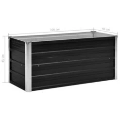 Lit Surélevé De Jardin Anthracite 100x40x45 Cm Acier Galvanisé -AMSCAN Soldes Magasin lit sureleve de jardin anthracite 100x40x45 cm acier galvanise 3666722324809 980644
