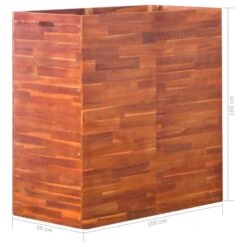 Lit Surélevé De Jardin Bois D'acacia 100x50x100 Cm -AMSCAN Soldes Magasin lit sureleve de jardin bois d acacia 100x50x100 cm 3666722327916 976694