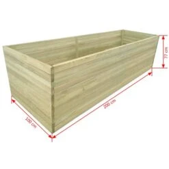 Lit Surélevé De Jardin Bois De Pin Imprégné 200x100x77 Cm -AMSCAN Soldes Magasin lit sureleve de jardin bois de pin impregne 200x100x77 cm 8718475559580 1391856