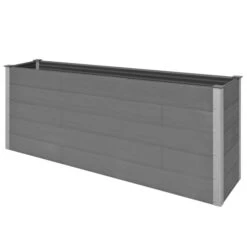 Lit Surélevé De Jardin Gris 200x50x91 Cm WPC -AMSCAN Soldes Magasin lit sureleve de jardin gris 200x50x91 cm wpc 3666722324786 980656