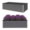 Lit Surélevé De Jardin WPC 195x100x54 Cm Gris