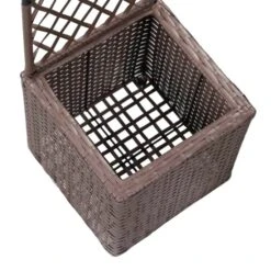 Lit Surélevé Treillis 1 Pot 30x30x107 Cm Résine Tressée Marron -AMSCAN Soldes Magasin lit sureleve treillis 1 pot 30x30x107 cm resine tressee marron 3666722323413 982323