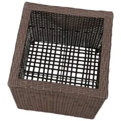 Lits Surélevés De Jardin 3 Pcs Résine Tressée Marron 2 -AMSCAN Soldes Magasin lits sureleves de jardin 3 pcs resine tressee marron 3666722331722 973495