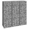 Lits Surélevés En Gabions 3 Pcs 30x30x100 Cm Fer