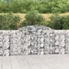 Panier De Gabions Arqué 300x30x100/120 Cm Fer Galvanisé
