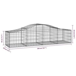 Paniers à Gabions Arqués 7 Pcs 200x50x40/60 Cm Fer Galvanisé -AMSCAN Soldes Magasin paniers a gabions arques 7 pcs 200x50x40 60 cm fer galvanise 3666722898577 1484627