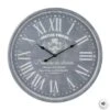 Pendule Gravée - Ø 52 Cm - Gris